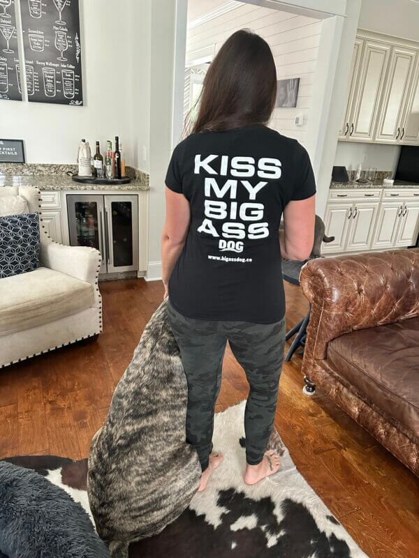 Women's t-shirt for owner of large dog
